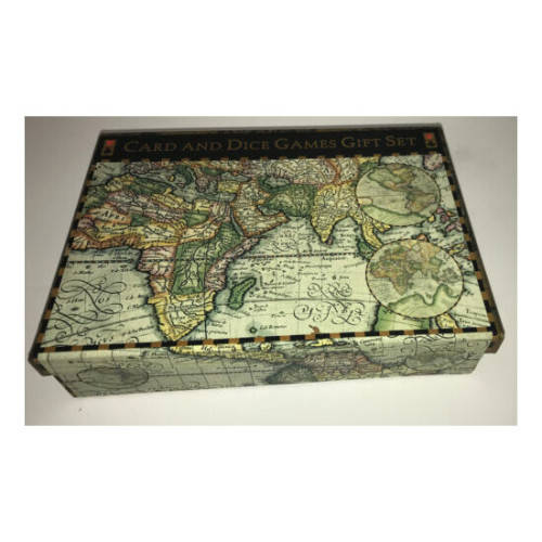 Dice Games Robert Frederick Limited World Map Card and Dice Games